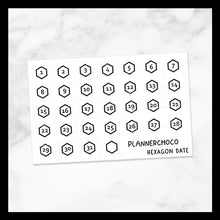 Load image into Gallery viewer, Hexagon / Date / Foiled