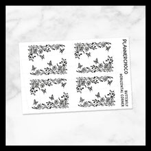 Load image into Gallery viewer, Butterfly / Horizontal Corner / Foiled