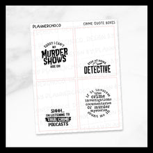 Load image into Gallery viewer, Crime / Quotes Full Box 1.0 / Foiled