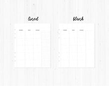 Load image into Gallery viewer, Undated Monthly / A5 Wide Rings / Printable Inserts