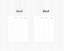 Load image into Gallery viewer, Undated Weekly / A5 Wide Rings / Printable Inserts