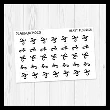 Load image into Gallery viewer, Heart / Flourish Deco / Foiled