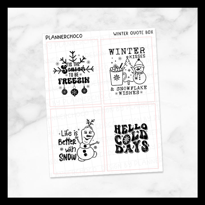Winter / Quote Full Box 13.0 / Foiled