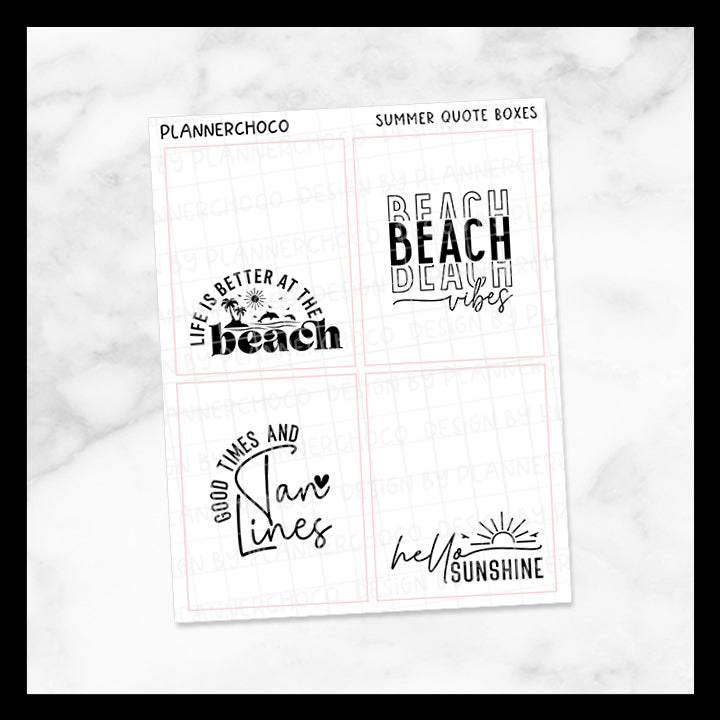 Summer / Quote Full Box 15.0 / Foiled
