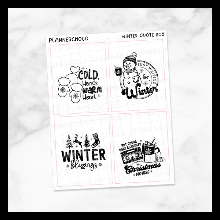 Winter / Quote Full Box 16.0 / Foiled