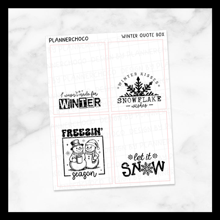 Winter / Quote Full Box 17.0 / Foiled