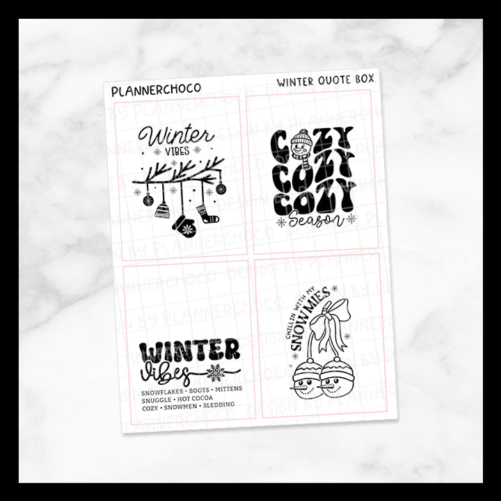 Winter / Quote Full Box 18.0 / Foiled