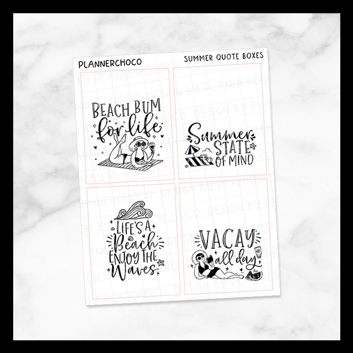 Summer / Quote Full Box 19.0 / Foiled