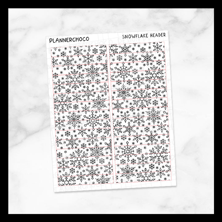 Snowflake / Pattern Header 3.0 / Foiled