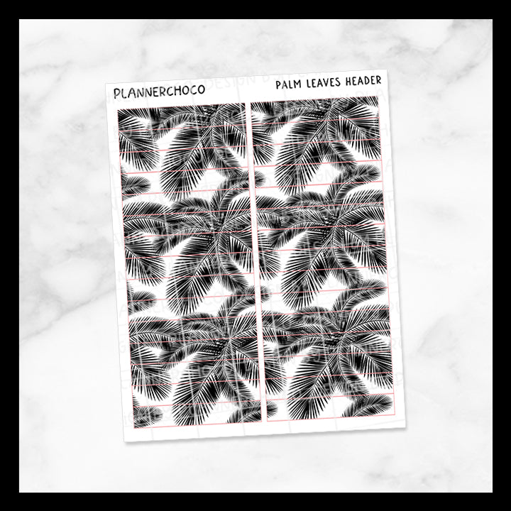 Palm Leaves / Header / Foiled