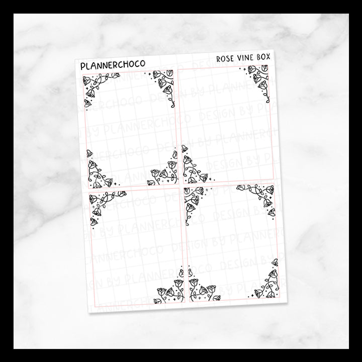 Rose Vine / Deco Full Box / Foiled