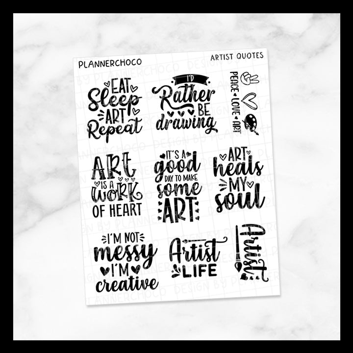 Artist / Quotes / Foiled