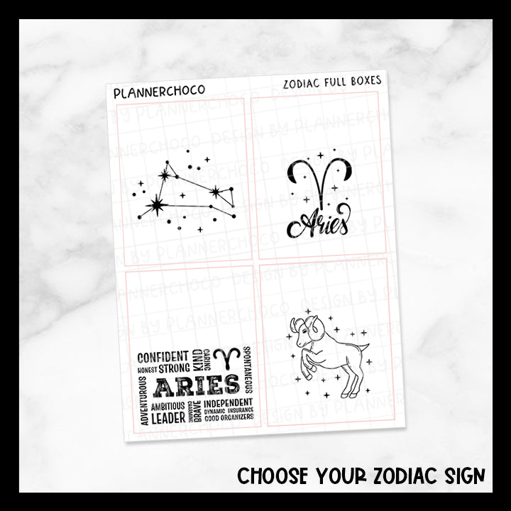 Zodiac Sign / Full Box / Foiled