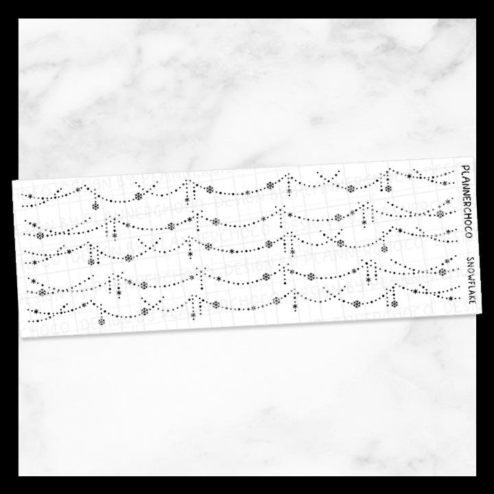 Snowflake / Garland Dangle Strip / Foiled