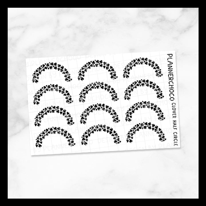 Clover / Half Circle / Foiled