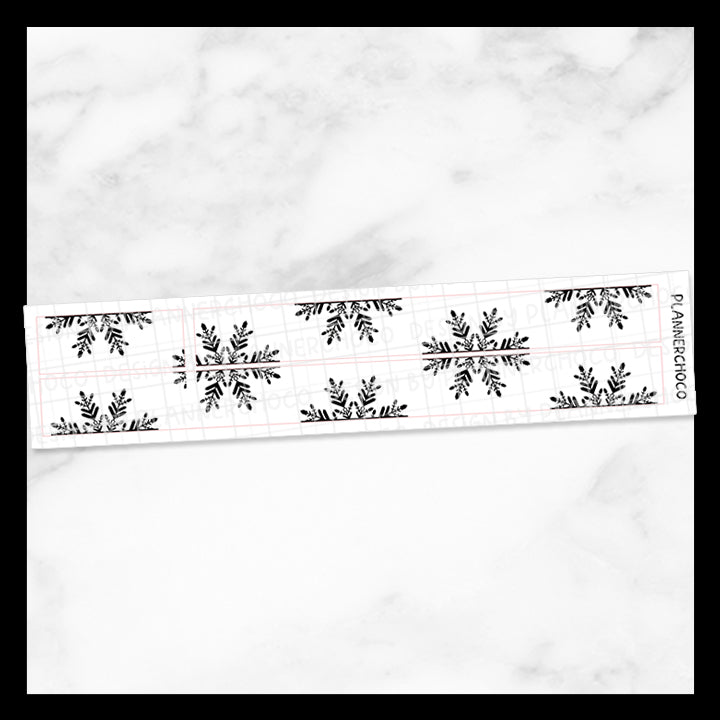 Snowflake Half / Mini Washi / Foiled