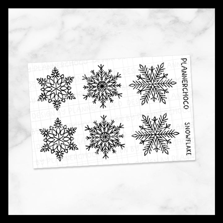 Snowflake / Large Deco / Foiled