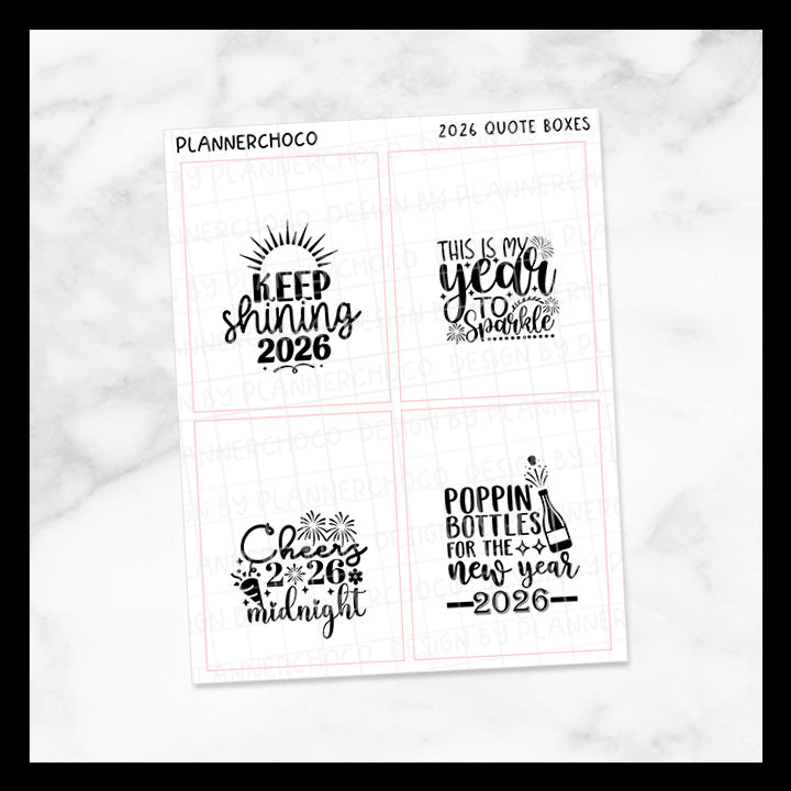 2026 New Year / Quote Full Box 1.0 / Foiled