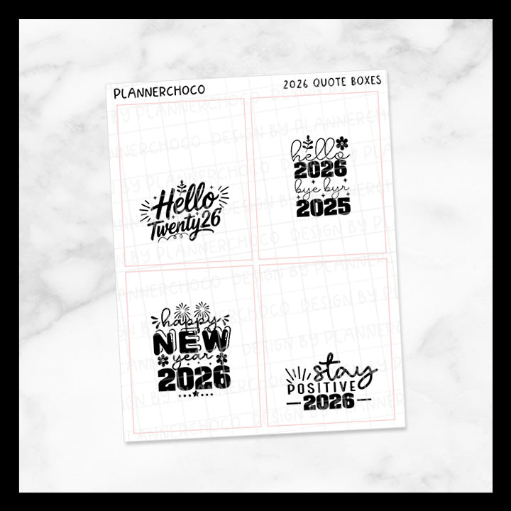 2026 New Year / Quote Full Box 2.0 / Foiled