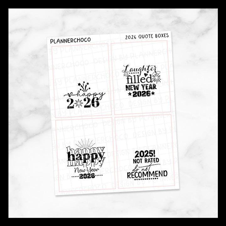 2026 New Year / Quote Full Box 3.0 / Foiled
