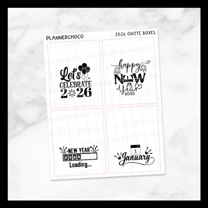 2026 New Year / Quote Full Box 4.0 / Foiled