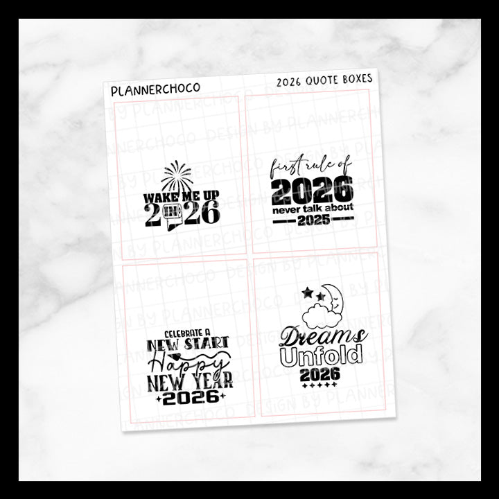 2026 New Year / Quote Full Box 5.0 / Foiled