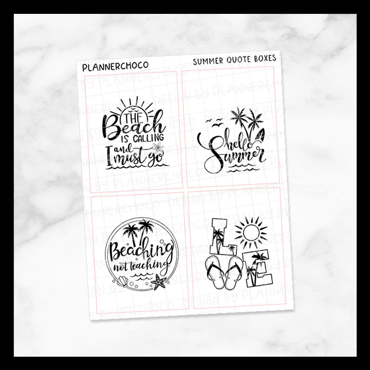 Summer / Quote Full Box 23.0 / Foiled