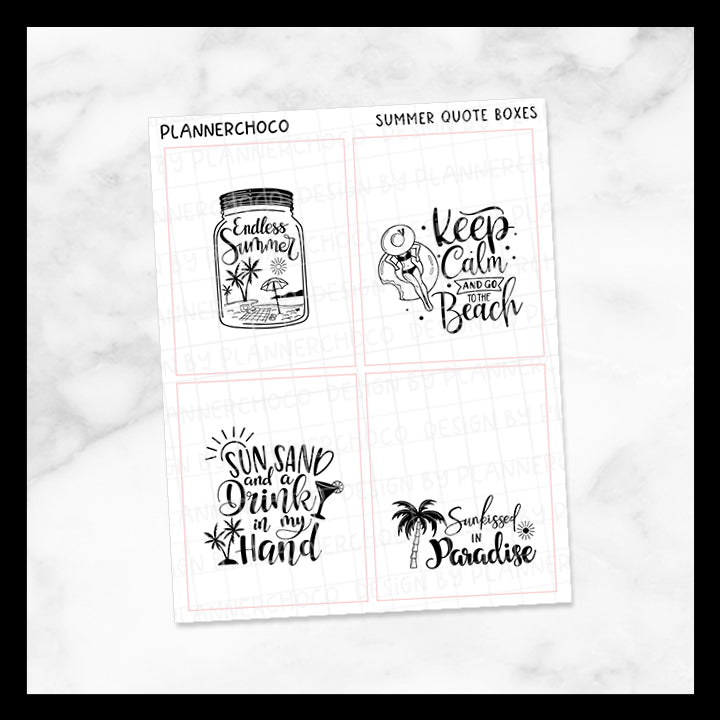 Summer / Quote Full Box 26.0 / Foiled