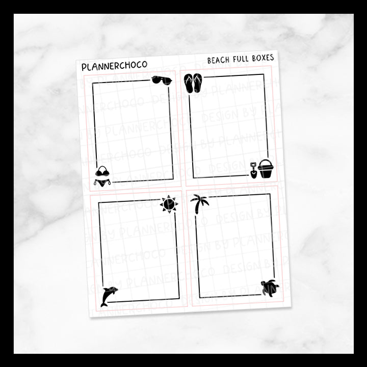 Beach / Line Full Box / Foiled – plannerchoco