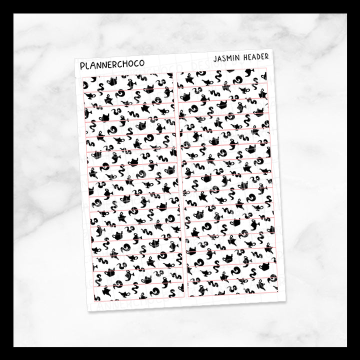 Aladin Lamp / Pattern Header / Foiled