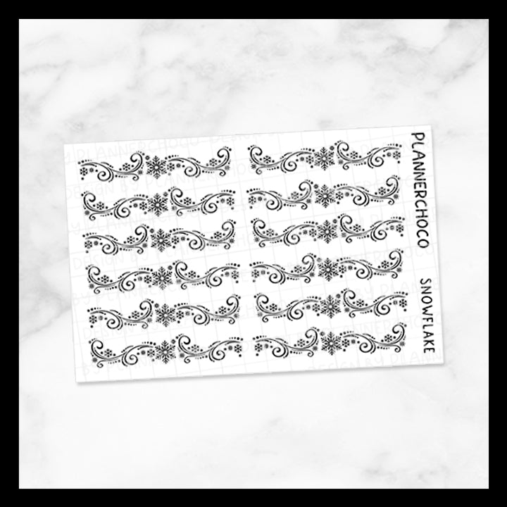 Snowflake / Swirl Divider 2.0 / Foiled
