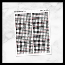 Load image into Gallery viewer, Plaid Pattern 2.0 / Header / Foiled
