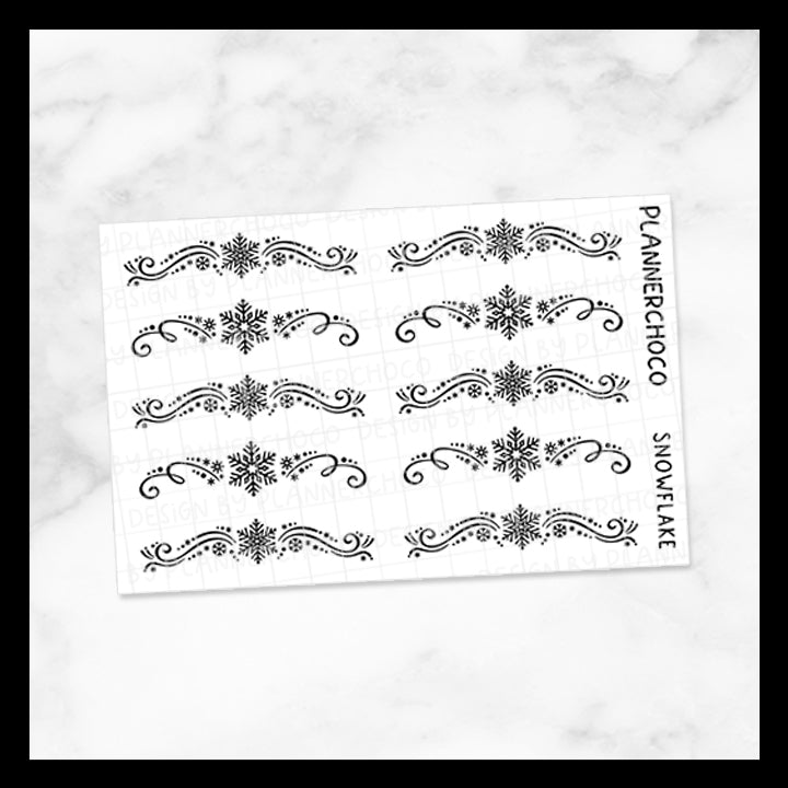 Snowflake / Swirl Divider 1.0 / Foiled