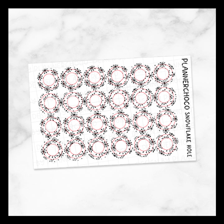 Snowflake / Hole Reinforcement 2.0 / Foiled