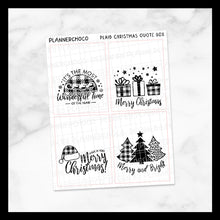 Load image into Gallery viewer, Plaid Christmas / Quote Full Box / Foiled
