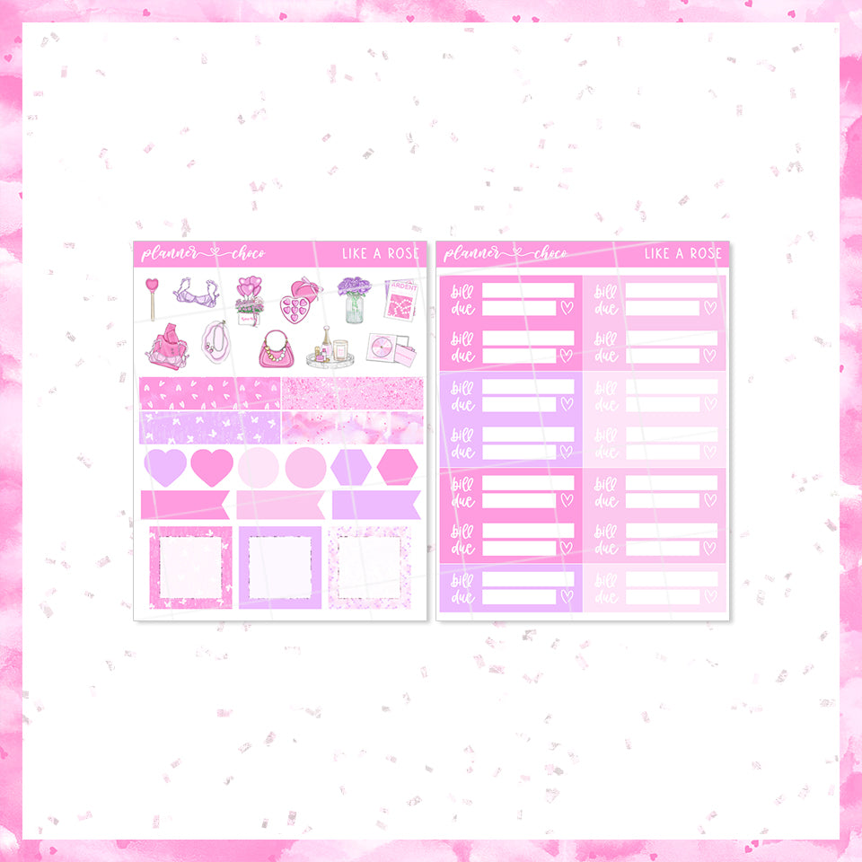 Like A Rose / monthly add on – plannerchoco