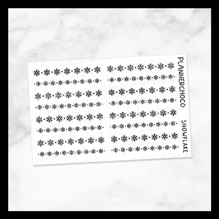 Snowflake / Solid Divider / Foiled
