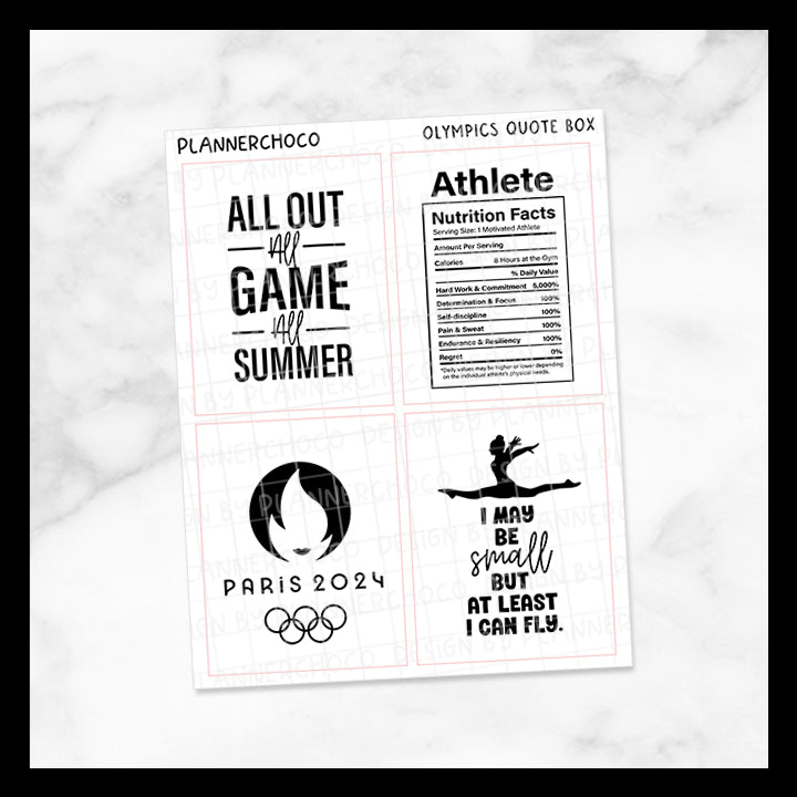 Olympics / Quote Full Box 1.0 / Foiled