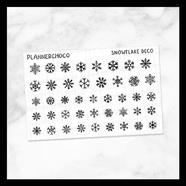 Snowflake / Mini Deco / Foiled