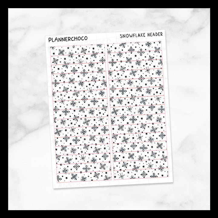 Snowflake / Pattern Header 4.0 / Foiled
