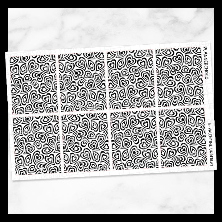 Hypnotic Heart / Pattern Underlay 1.0 / Foiled