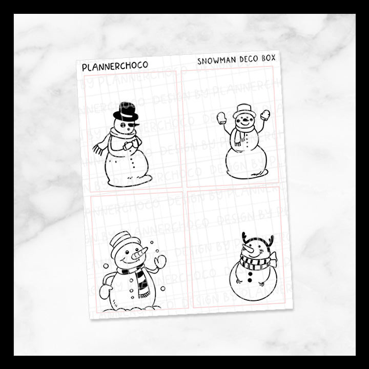 Snowman / Deco Full Box / Foiled