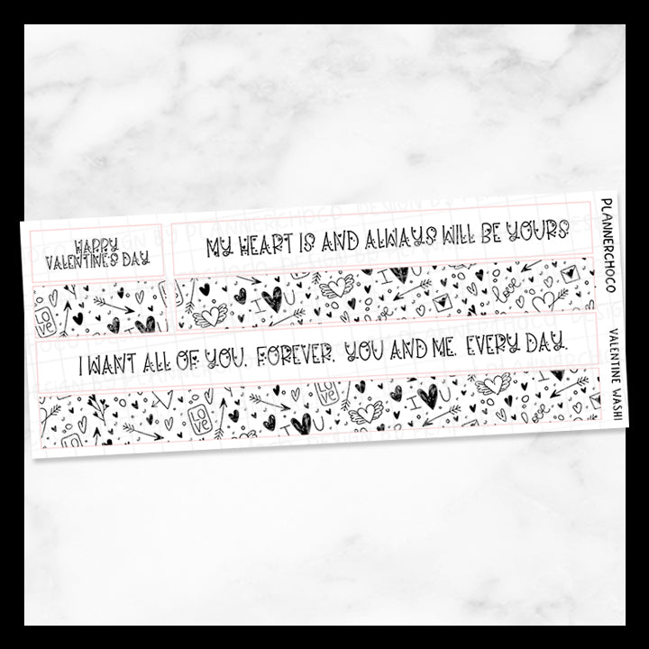 Valentine / Washi 1.0 / Foiled