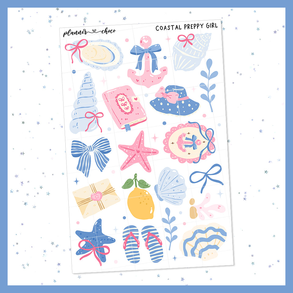 Coastal Preppy Girl / Deco