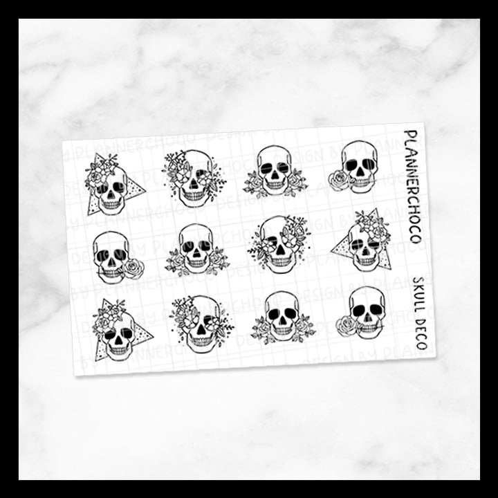 Skull / Deco / Foiled
