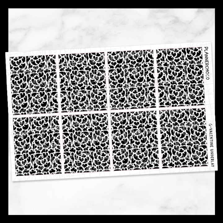 Melting Heart / Pattern Underlay / Foiled