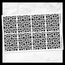 Load image into Gallery viewer, Melting Heart Face / Pattern Underlay / Foiled
