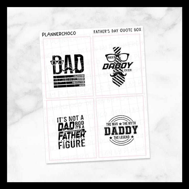 Father's Day / Quote Full Box 4.0 / Foiled