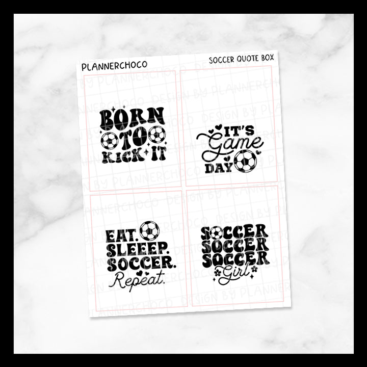 Soccer / Quote Full Box 2.0 / Foiled