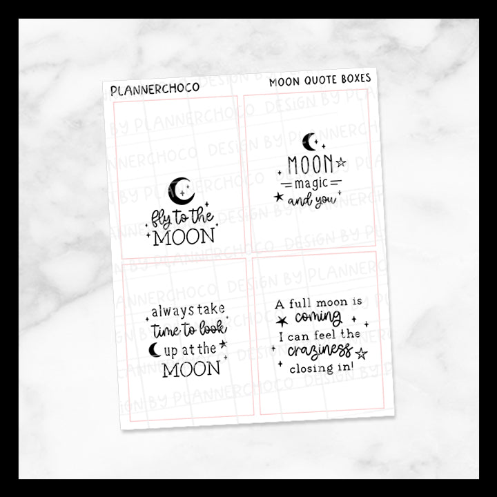 Moon / Quote Full Box 2.0 / Foiled